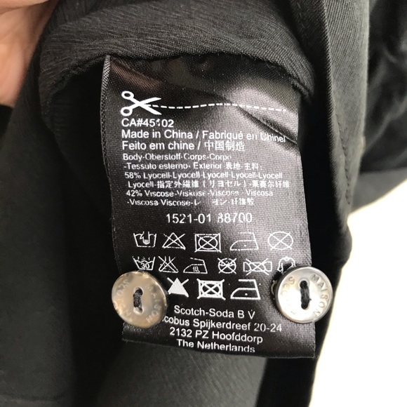 Maison Scotch Grey Fringe Tie Waist Shirt Dress - Picture 5 of 7